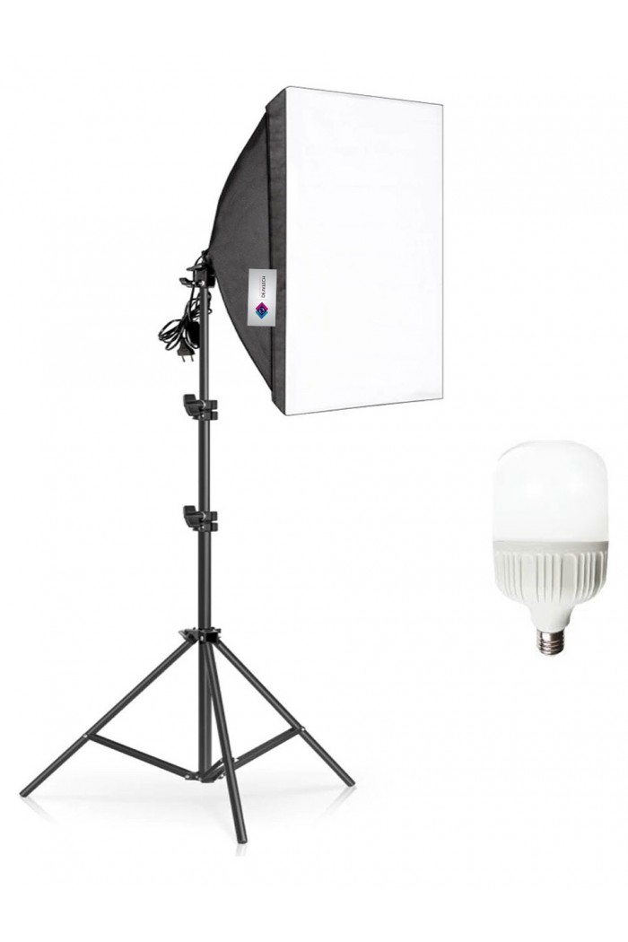 Deyatech Softbox 50 x 70 cm Tek Duylu Sürekli Video Işık Seti 20 watt led lamba Deyatech Softbox 50 x 70 cm Tek Duylu Sürekli Video Işık Seti 20 watt led lamba