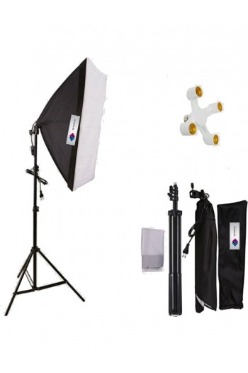 Deyatech 50X70CM Softbox 4duylu Tekli Sürekli Işık Seti