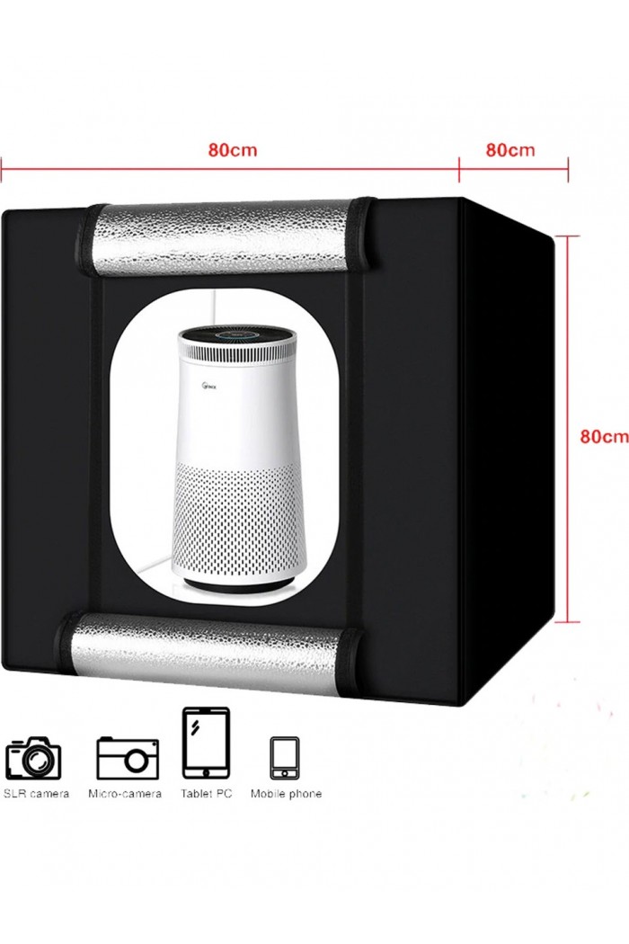 Deyatech Ürün Çekim Çadırı Professional Kit 80x80 Çadır Mini Stüdyo Deyatech Ürün Çekim Çadırı Professional Kit 80x80 Çadır Mini Stüdyo