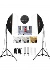 Deyatech 3000-5500K Led Video ve Fotoğraf Çekim Işıgı DEYA-120W Softbow 2'li Set Deyatech 3000-5500K Led Video ve Fotoğraf Çekim Işıgı DEYA-120W Softbow 2'li Set