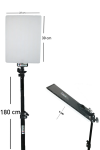 Deyatech Profesyonel 530 LED Video Sürekli Işık 3 Lü Panel Seti Boom Arm Dahildir Deyatech Profesyonel 530 LED Video Sürekli Işık 3 Lü Panel Seti Boom Arm Dahildir