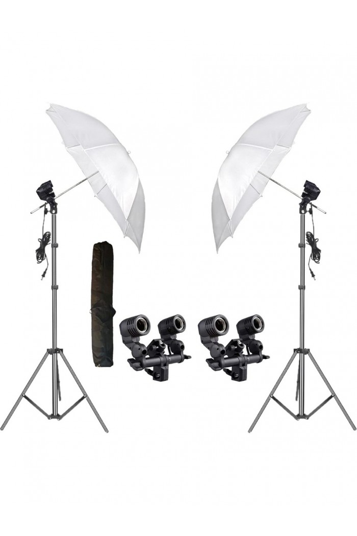 Deyatech 2'li Sabit Beyaz Şemsiye Işık Seti 2 Duylu Double Holder Umbrella Youtube Video ve Fotoğraf Deyatech 2'li Sabit Beyaz Şemsiye Işık Seti 2 Duylu Double Holder Umbrella Youtube Video ve Fotoğraf
