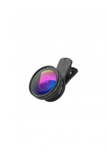 Deyatech 37MM 0.45X Geniş Açı Lens + Makro Lens 2'si 1 Arada Cep Telefonu Lens Kiti